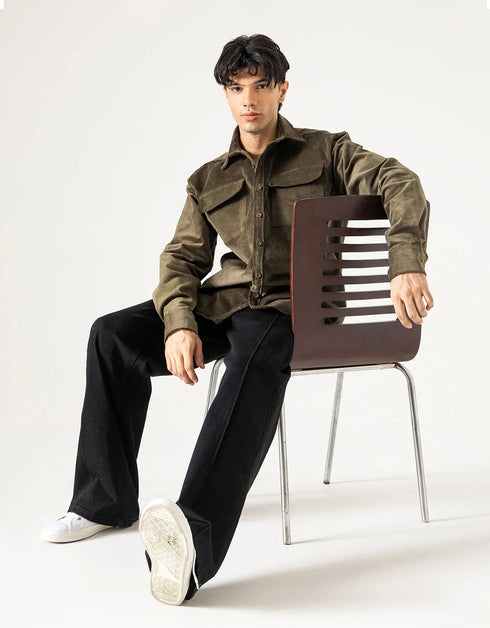 OVERSIZED CORDUROY SHIRT